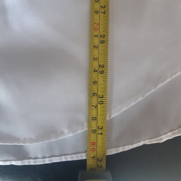 Calvin Klein SZ 16 Slim Fit  Non Iron White Button Up Dress Shirt - Picture 12 of 12